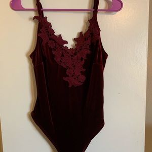 Velvet bodysuit